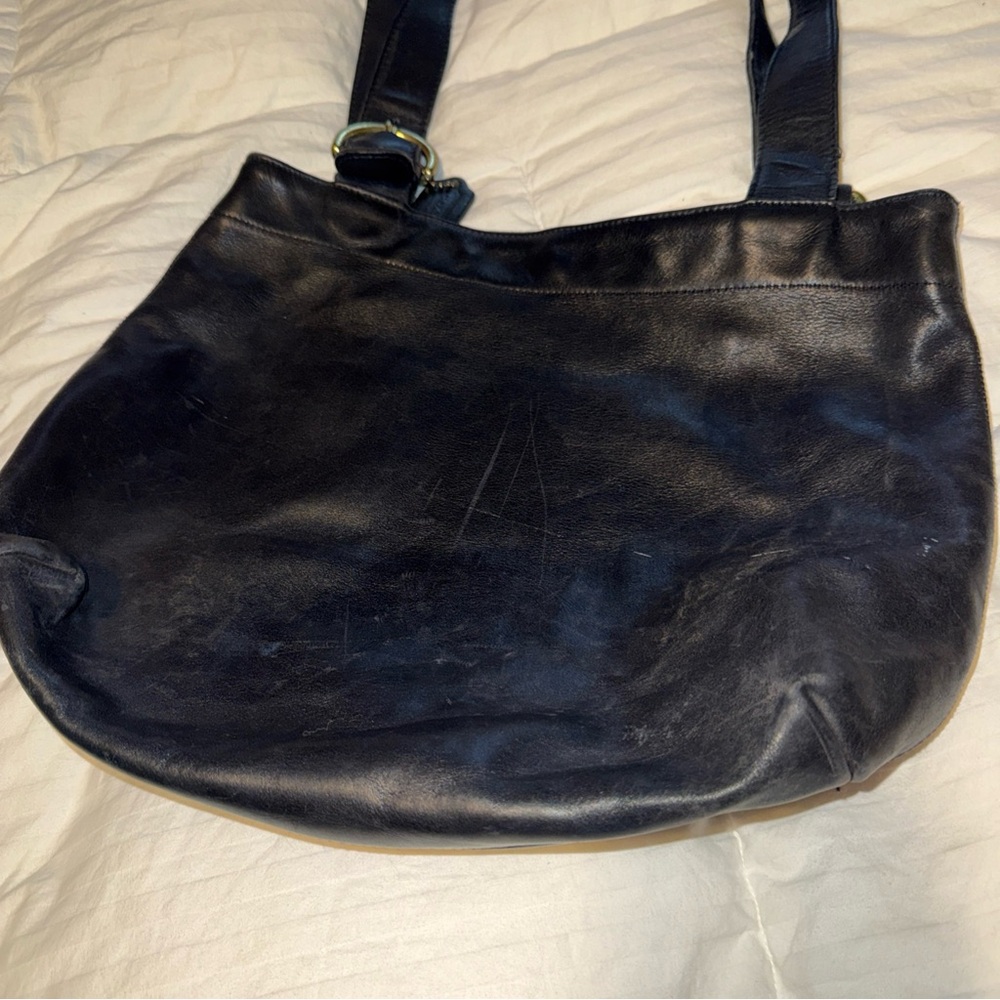COACH SOHO WAVERLY LAFAYETTE Vintage Black Leather Lg Purse Tote, No J4D-4133 - Picture 4 of 14
